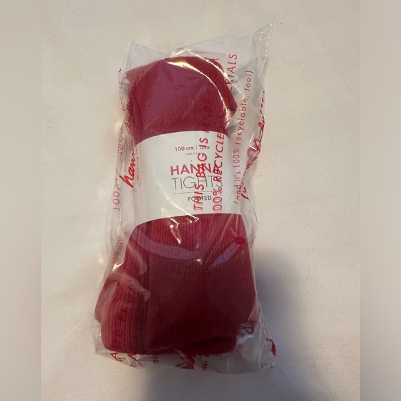 Hanna Andersson Red Tights Sz 4 NWT - Picture 1 of 3